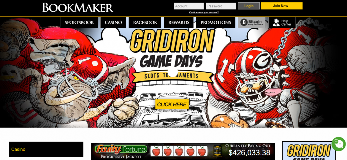 bookmaker online casino