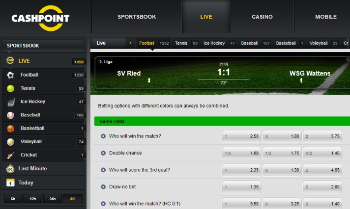 cashpoint ставки на спорт