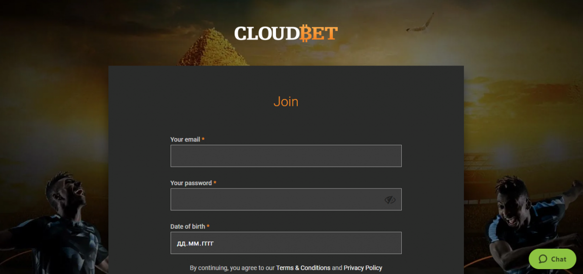 Cloudbet регистрация